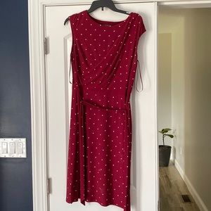 Ralph Lauren, size 10 red polka dot dress